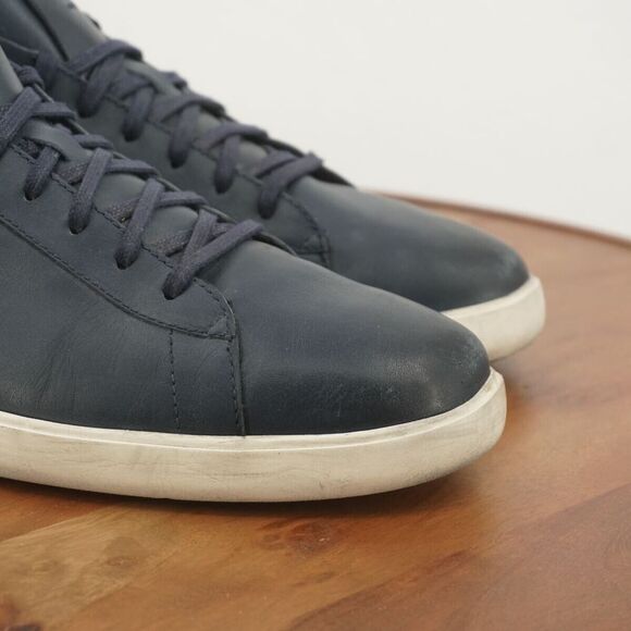Cole Haan Mens Reagan Grand Sneakers Shoes Blue Leather Lace Up Size 11M - Picture 2 of 11